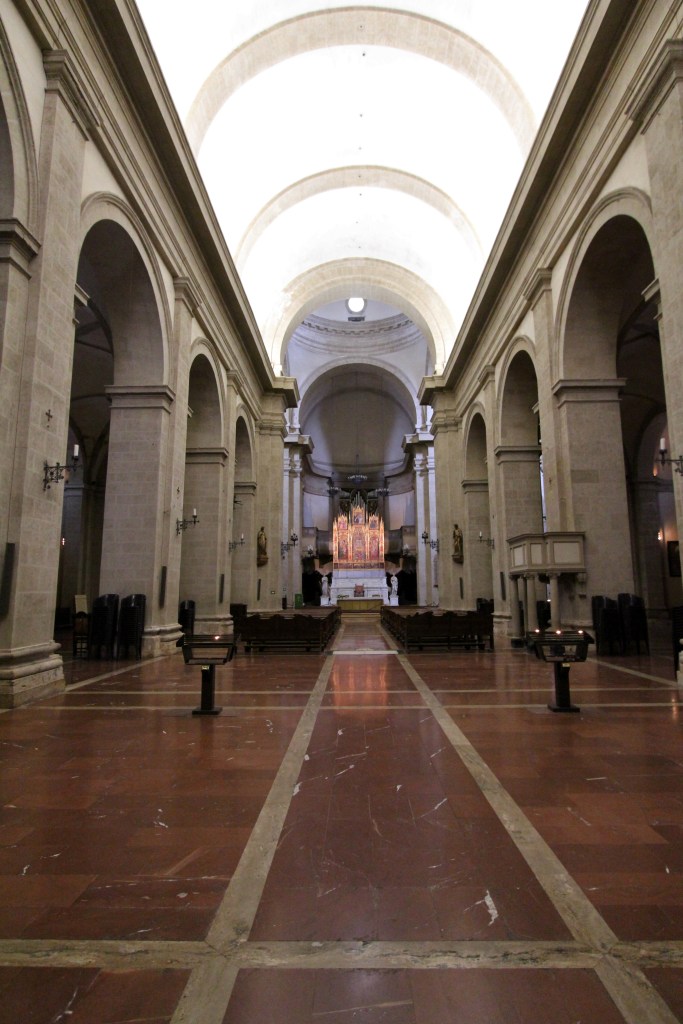 Inside the church