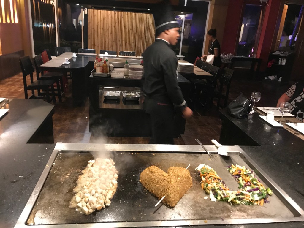 Nice but everything was a bit salty.